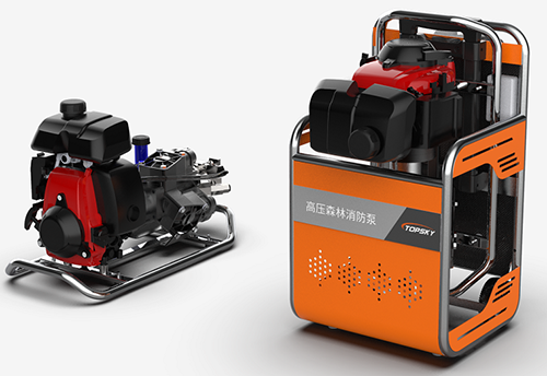 重型水泵高壓森林消防泵（第3代，電啟動+自吸+網絡傳輸+推車）