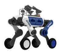 反恐防暴輪足機(jī)器狗（輪足，自組網(wǎng)+集成一體式遙控器+38mm六連發(fā)射器+捕捉網(wǎng)發(fā)射器）