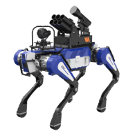 反恐防暴四足機器狗 （大狗，點足）【集成一體式遙控器+38mm六連發射器+捕捉網發射器+雙光三軸增穩云臺】